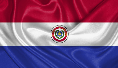 Flag of Paraguayの写真素材