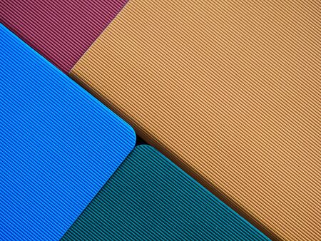 Sample of colored structured craft paper close-up