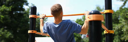 Adult man in park