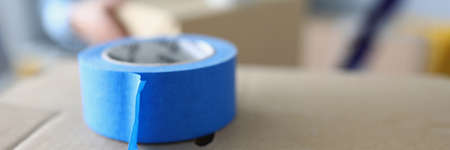 Detailed picture of duct tapeの写真素材