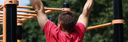 Adult man in park
