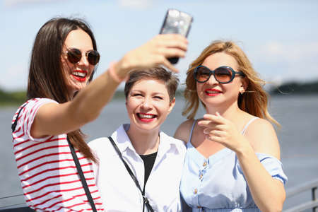 Good looking ladies togetherの写真素材