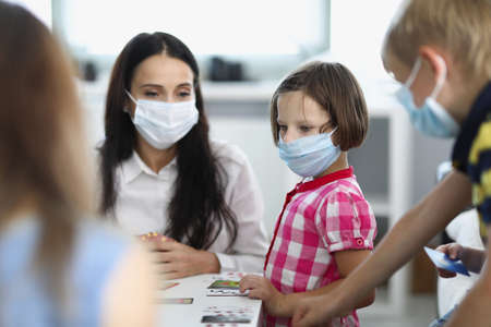 Boy and girl playing togetherの写真素材