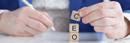Business concept of ceo chief executive officer closeupの写真素材
