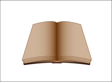 Open book on white background.のイラスト素材