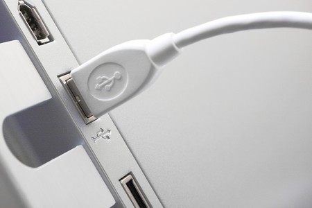 Cable in socketの写真素材