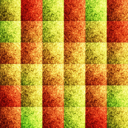 Original multicolored squared textured background (raster illustration)の写真素材