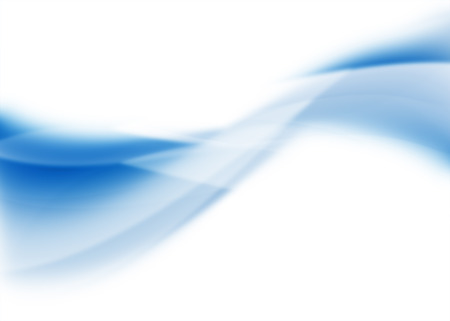 Original abstraction of blue-coloured curves on whiteの写真素材