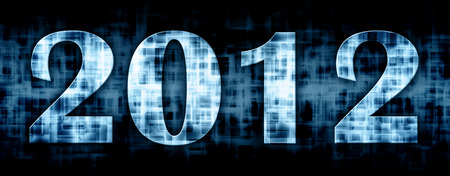 2012 with squared texture (New Year concept)