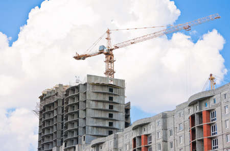 Building against a background of the skyの写真素材