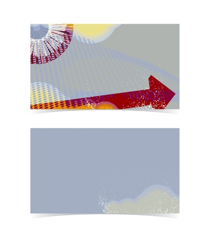 Business card layout  Editable design template, transparencies used のイラスト素材