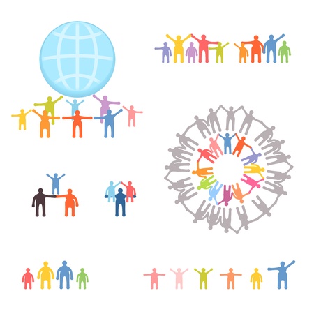 Icons set of family and relations. EPS 10 vector illustrationのイラスト素材