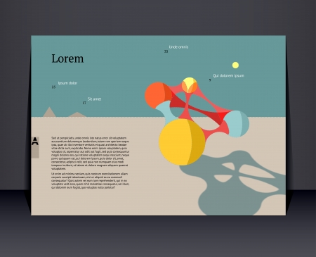 Flyer, leaflet, booklet layout.のイラスト素材