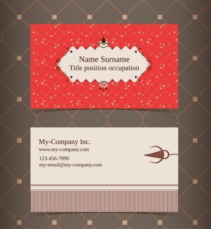 Business card layout. Editable design template. EPS10 vector, transparencies used.のイラスト素材