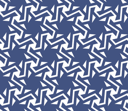 Geometric abstract seamless pattern background. Oriental, asian, arabic motifs. Stars, hexagonal shapesのイラスト素材