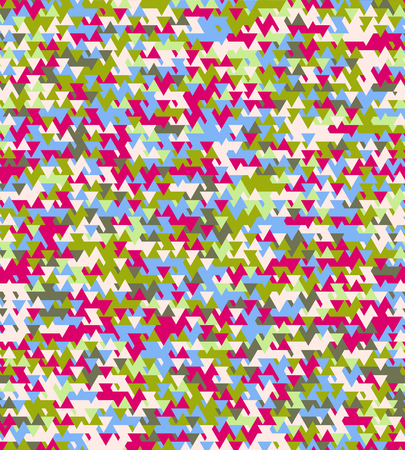 Geometric abstract seamless pattern motif background. Triangles and hexagons randomly colored