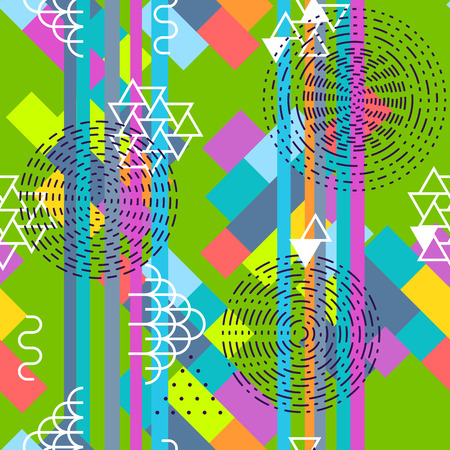 Geometric abstract seamless pattern.のイラスト素材