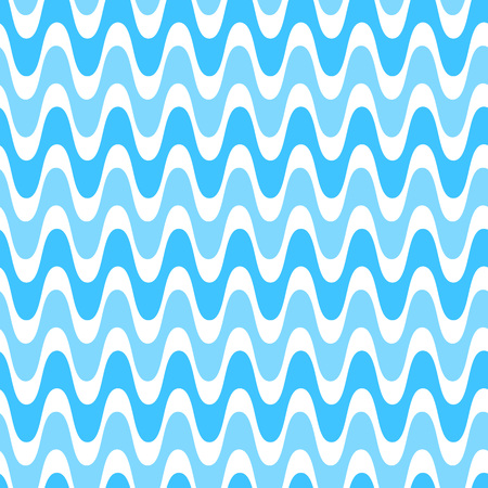Waves geometric seamless pattern. Simple wavy zigzag stripes background. Colorful modern decoration designのイラスト素材