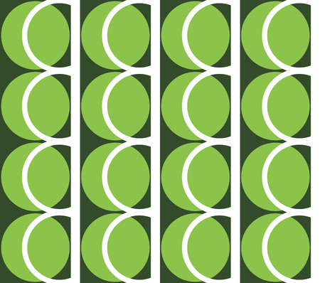 Geometric abstract seamless pattern background. Colorful shapes of curves and circles. Square composition, modern trend designのイラスト素材