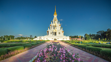 Pagoda in temple of Thailandの写真素材