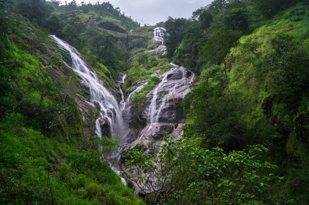Amazing view of heart waterfalls. Thailandの写真素材