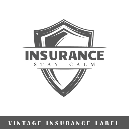 A label isolated on white background. Design element. Template for logo, signage, branding design Vector illustrationのイラスト素材