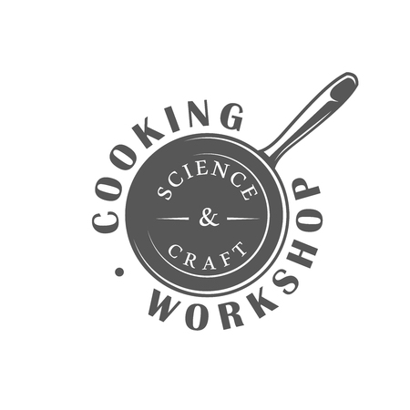 Cooking label isolated on white background. Design element. Vector illustrationのイラスト素材