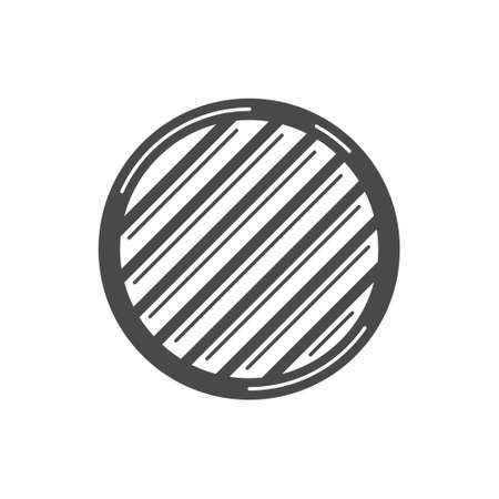 Barbeque Grill isolated on white background. BBQ concept. Barbecue Grill Icon. vector illustrationsのイラスト素材