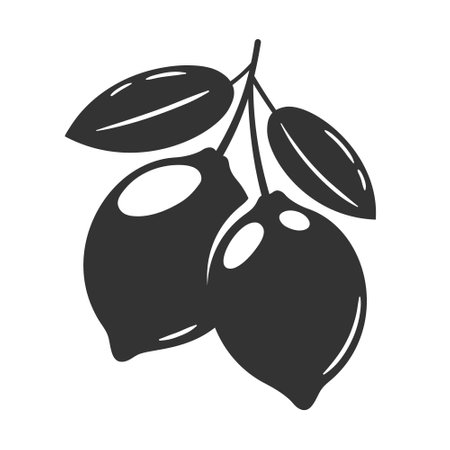 Lemon icons isolated on white background. simple style. vector illustrationのイラスト素材