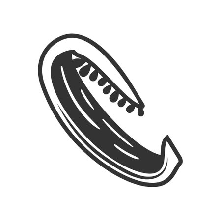 Vintage bell pepper isolated on white background. Bell pepper retro style. vector illustrationのイラスト素材