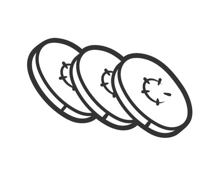 Line art banana isolated on white background. one line style. vector illustrationのイラスト素材