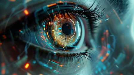 Techno Vision, Eye in a High-Tech Surroundingの素材