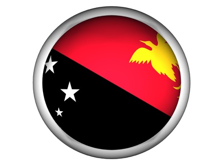 National Flag of Papua New Guinea | Button Style |  Isolatedの写真素材