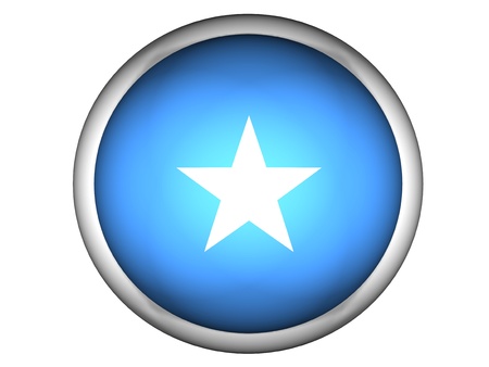 National Flag of Somalia | Button Style |  Isolatedの写真素材