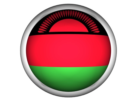 National Flag of Malawi | Button Style |  Isolatedの写真素材