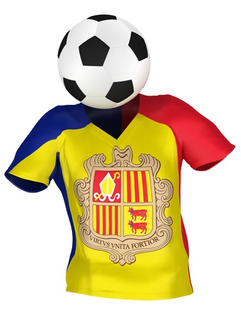 National Soccer Team of Andorra | All Teams Collection |  Isolatedの写真素材