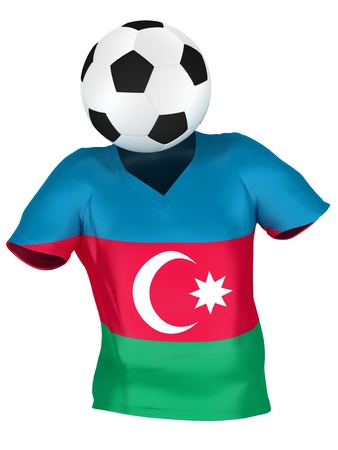 National Soccer Team of Azerbaijan | All Teams Collection |  Isolatedの写真素材