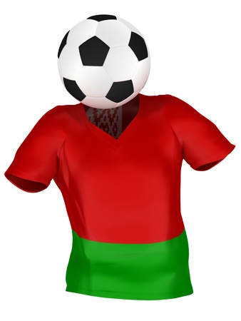 National Soccer Team of Belarus | All Teams Collection |  Isolatedの写真素材