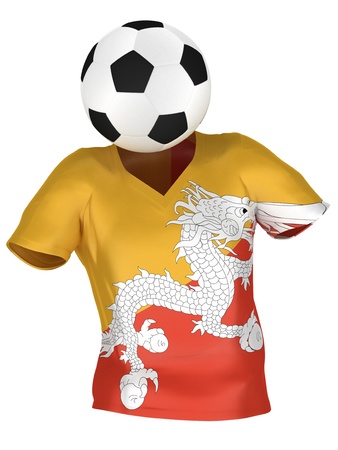 National Soccer Team of Bhutan | All Teams Collection |  Isolatedの写真素材