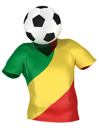 National Soccer Team of Congo Republic | All Teams Collection |  Isolatedの写真素材
