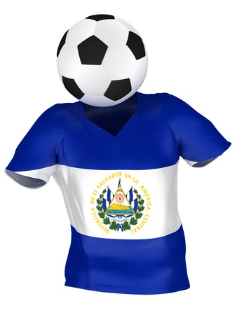 National Soccer Team of El Salvador | All Teams Collection |  Isolatedの写真素材