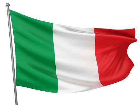 イタリア国旗 フリー画像