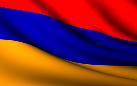 Flying Flag of Armenia | All Countries Collection |の写真素材