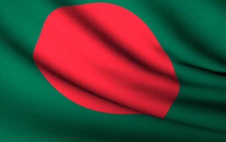 Flying Flag of Bangladesh | All Countries Collection |の写真素材