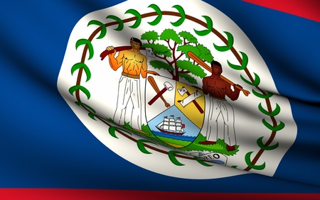 Flying Flag of Belize | All Countries Collection |の写真素材