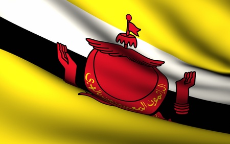 Flying Flag of Brunei | All Countries Collection |の写真素材