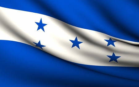 Flying Flag of Honduras | All Countries Collection |の写真素材