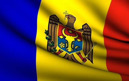 Flying Flag of Moldova | All Countries Collection |の写真素材