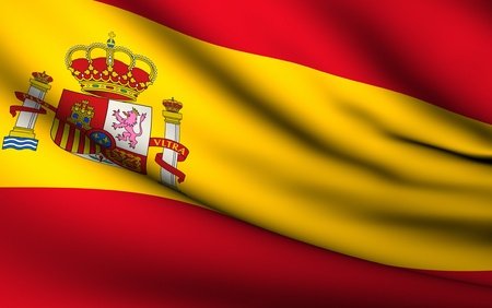 Flying Flag of Spain | All Countries Collection |の写真素材