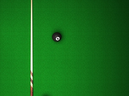 Pool/Snooker Table, Ball and Cue - Billiard